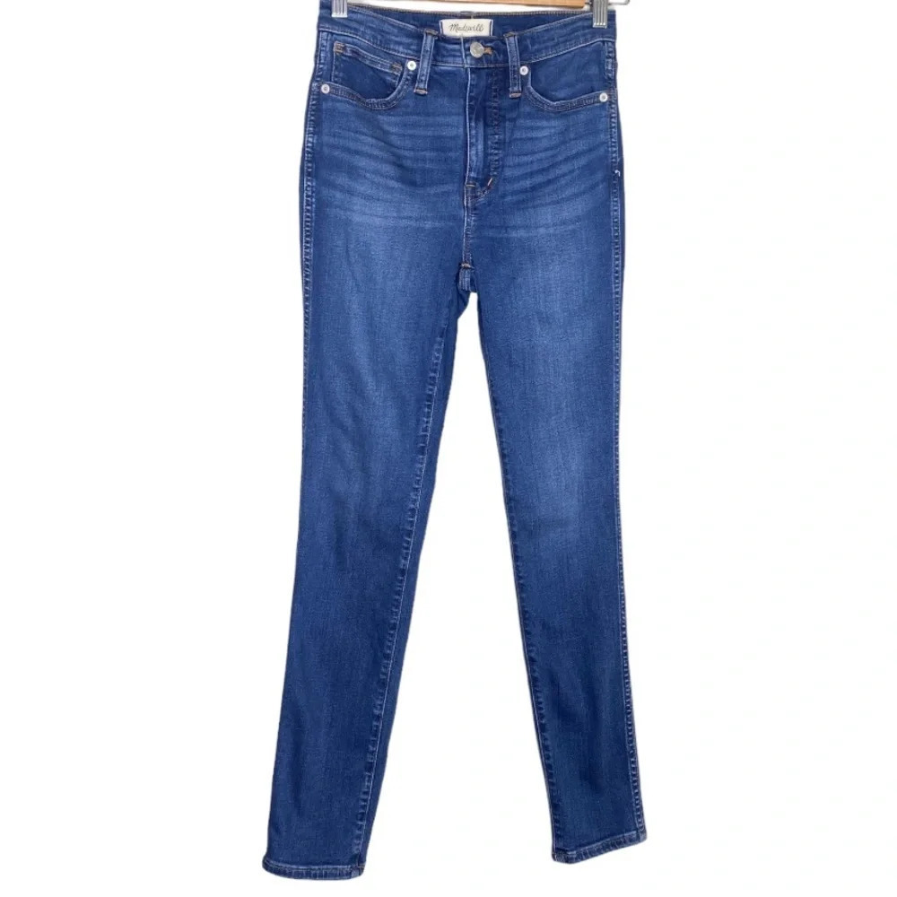 Madewell Coronet Wash 10" High Rise Skinny Jeans Women's Size 25 View 2